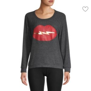 Lauren Moshi Lightening Bolt Lip sweater